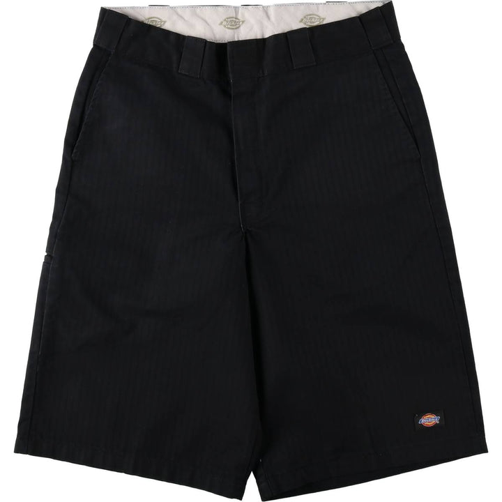 Dickies Stripe Pattern Work Shorts, Men's Size W33 (approx.) polyester black type Vintage Second Hand