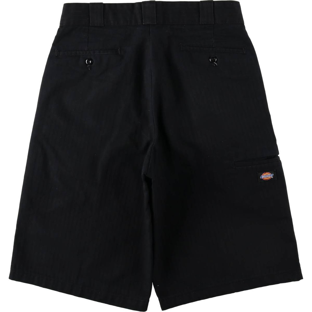 Dickies Stripe Pattern Work Shorts, Men's Size W33 (approx.) polyester black type Vintage Second Hand