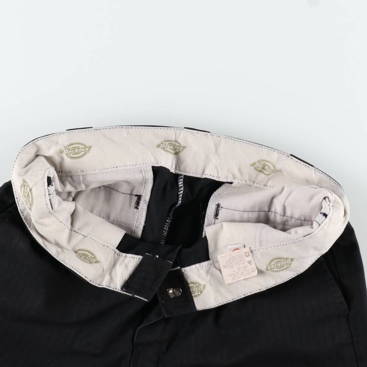 Dickies Stripe Pattern Work Shorts, Men's Size W33 (approx.) polyester black type Vintage Second Hand
