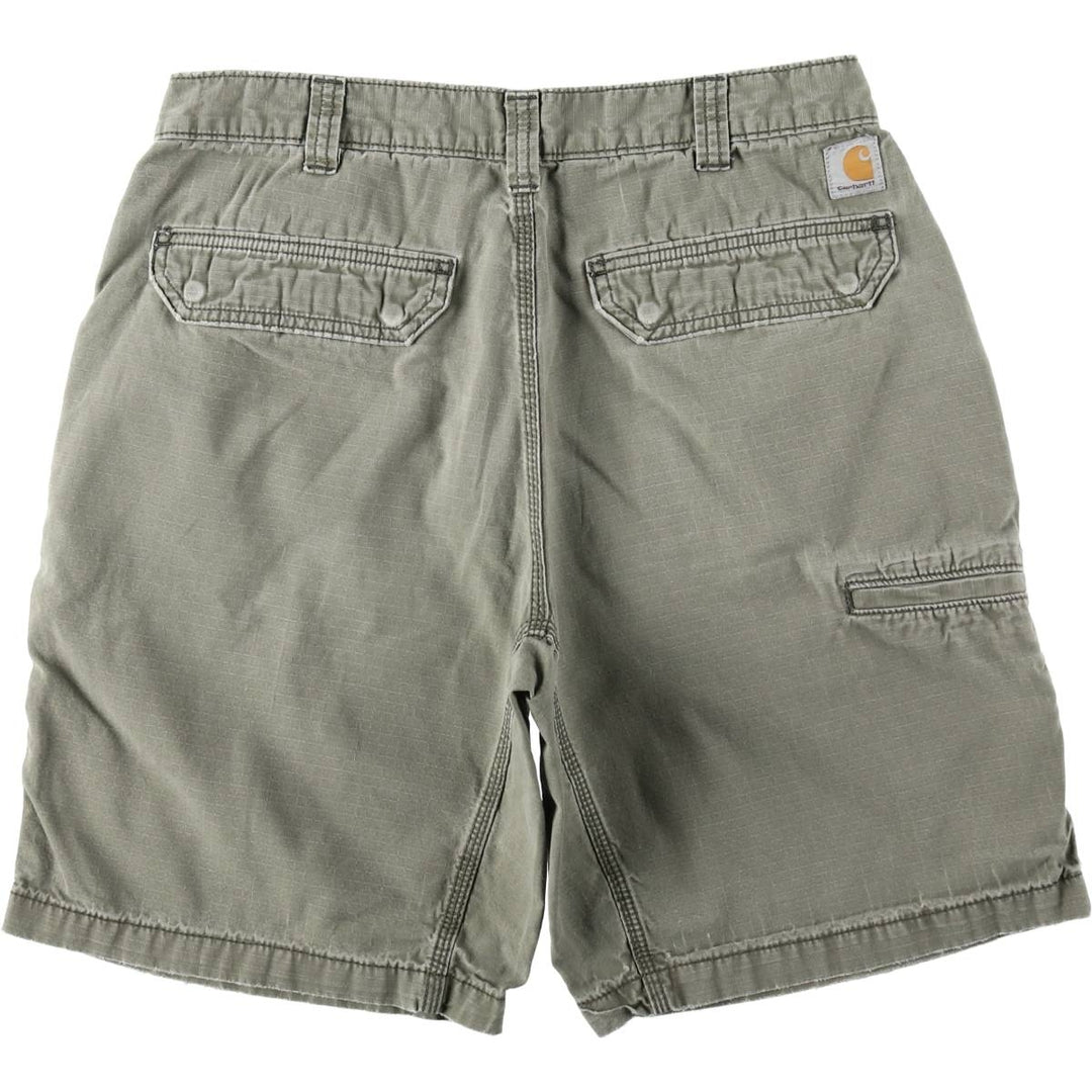 Carhartt Relaxed Fit Ripstop Work Shorts (Men's W34 equivalent) cotton Khaki type Vintage Second Hand