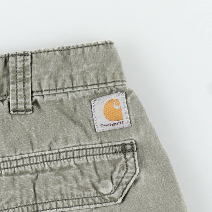 Carhartt Relaxed Fit Ripstop Work Shorts (Men's W34 equivalent) cotton Khaki type Vintage Second Hand