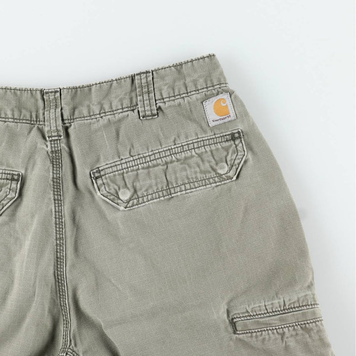 Carhartt Relaxed Fit Ripstop Work Shorts (Men's W34 equivalent) cotton Khaki type Vintage Second Hand