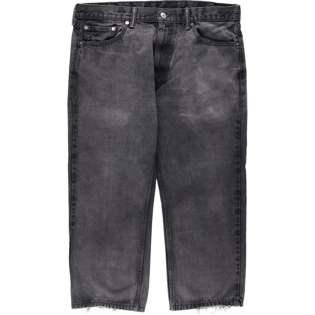 Levi's 505 Black Denim Tapered Denim Pants, Men's Size W37 unclear black type Vintage Second Hand