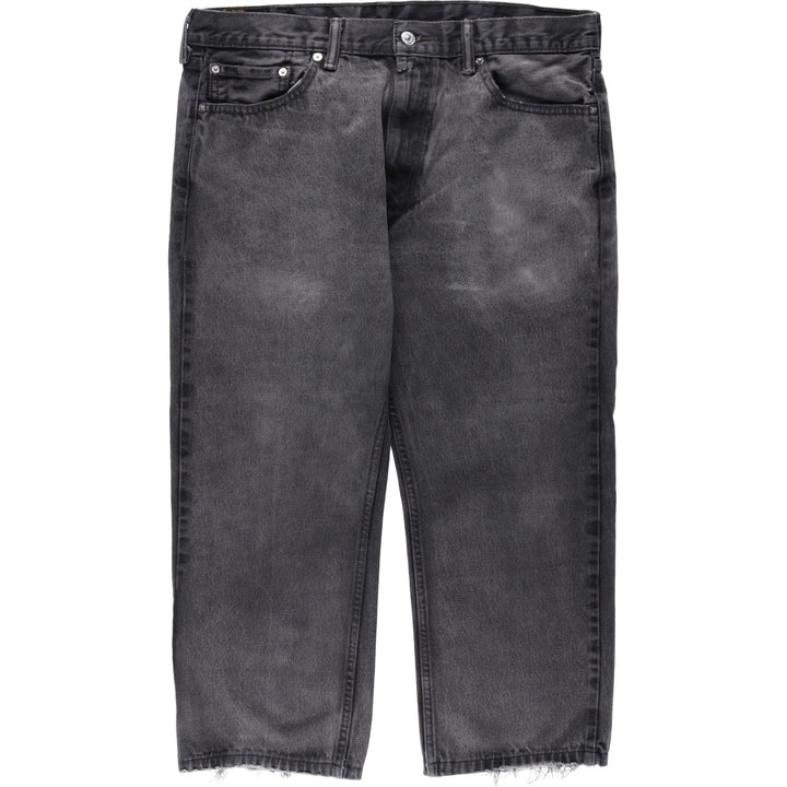 Levi's 505 Black Denim Tapered Denim Pants, Men's Size W37 unclear black type Vintage Second Hand