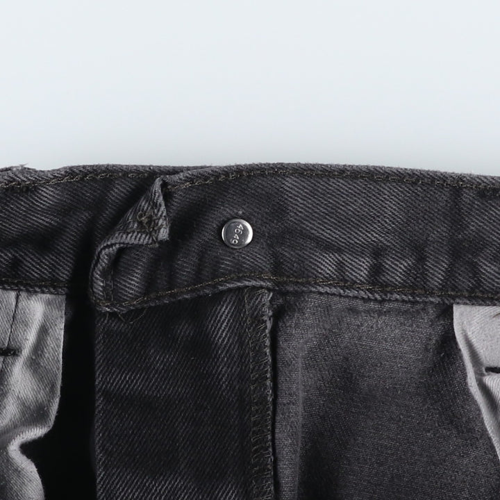 Levi's 505 Black Denim Tapered Denim Pants, Men's Size W37 unclear black type Vintage Second Hand