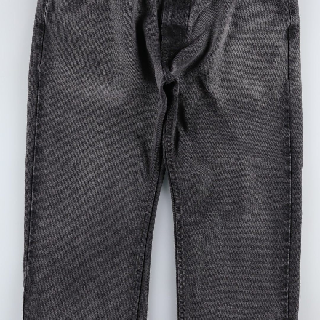 Levi's 505 Black Denim Tapered Denim Pants, Men's Size W37 unclear black type Vintage Second Hand