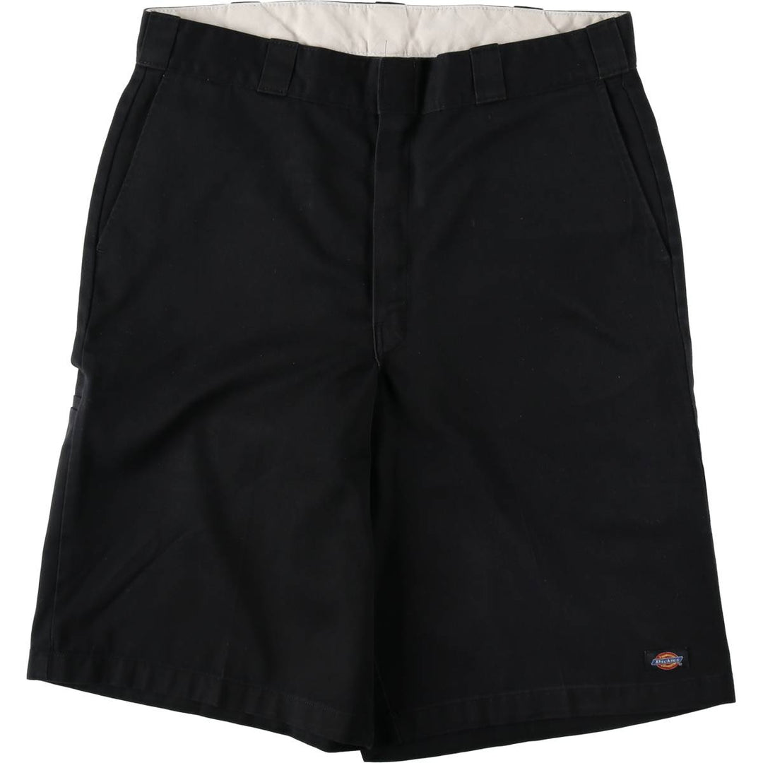 Dickies Work Shorts, Half Pants, Men's, W36 equivalent polyester black type Vintage Second Hand