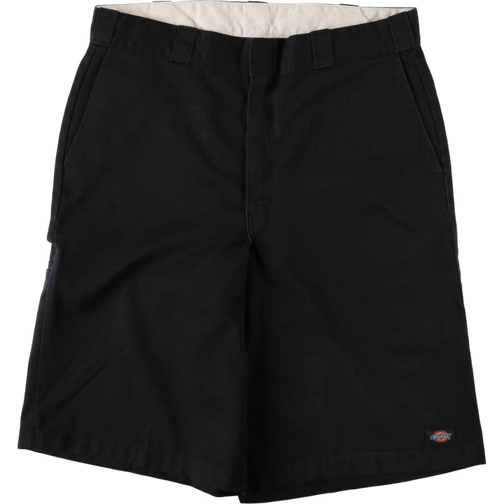 Dickies Work Shorts, Half Pants, Men's, W36 equivalent polyester black type Vintage Second Hand