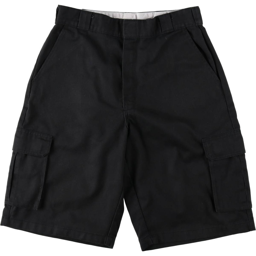 Dickies Loose Fit Cargo Shorts, Half Pants, Men's, W33 equivalent polyester black type Vintage Second Hand