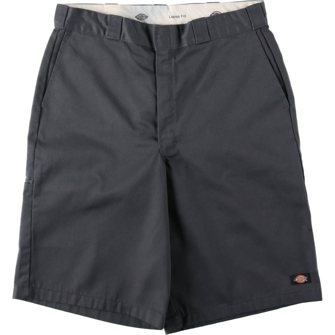 Dickies Loose Fit Work Shorts, Half Pants, Men's, W36 equivalent unclear Charcoal Vintage Second Hand