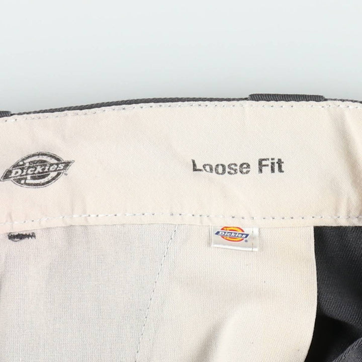 Dickies Loose Fit Work Shorts, Half Pants, Men's, W36 equivalent unclear Charcoal Vintage Second Hand