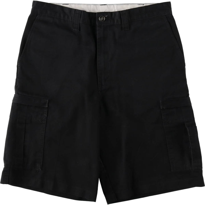 Dickies cargo shorts, men's size W34 (approx.) polyester black type Vintage Second Hand