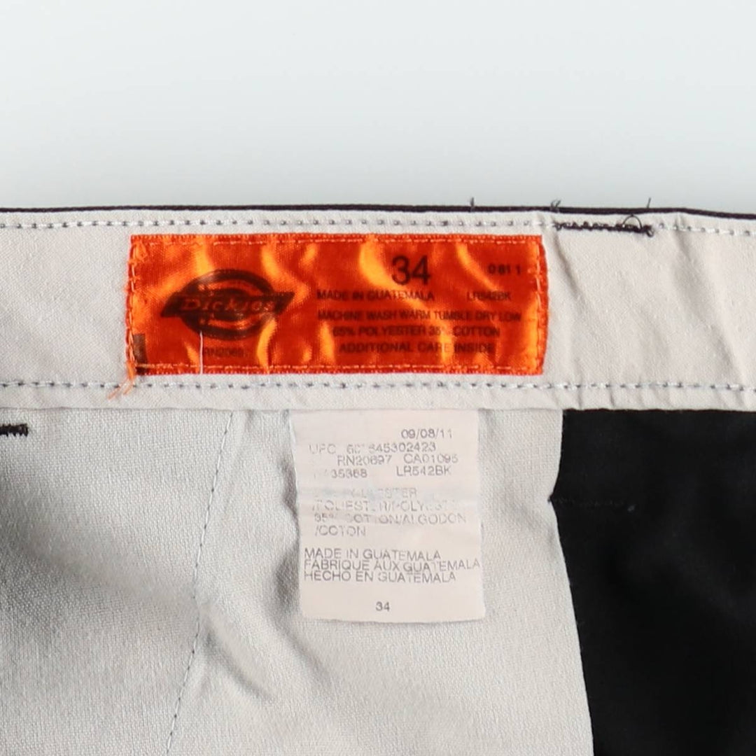 Dickies cargo shorts, men's size W34 (approx.) polyester black type Vintage Second Hand