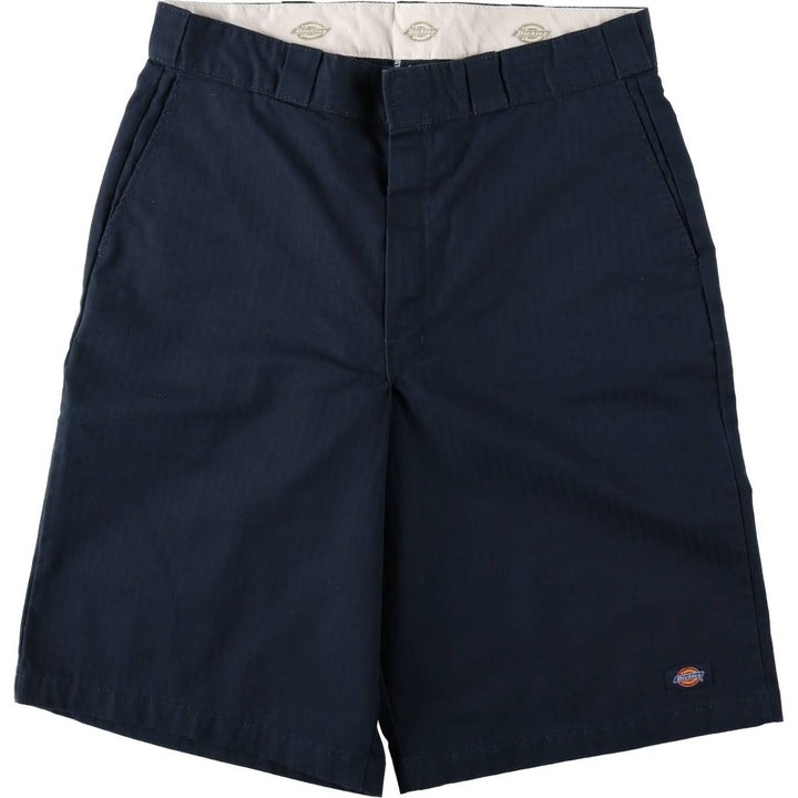 Dickies Stripe Pattern Work Shorts, Men's, Size W36 polyester navy blue type Vintage Second Hand