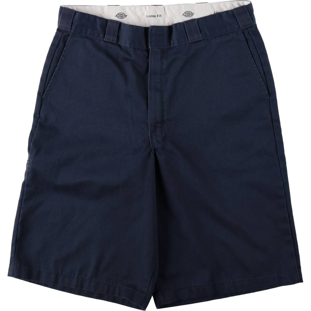 Dickies Loose Fit Work Shorts, Half Pants, Men's, W36 equivalent unclear navy blue type Vintage Second Hand