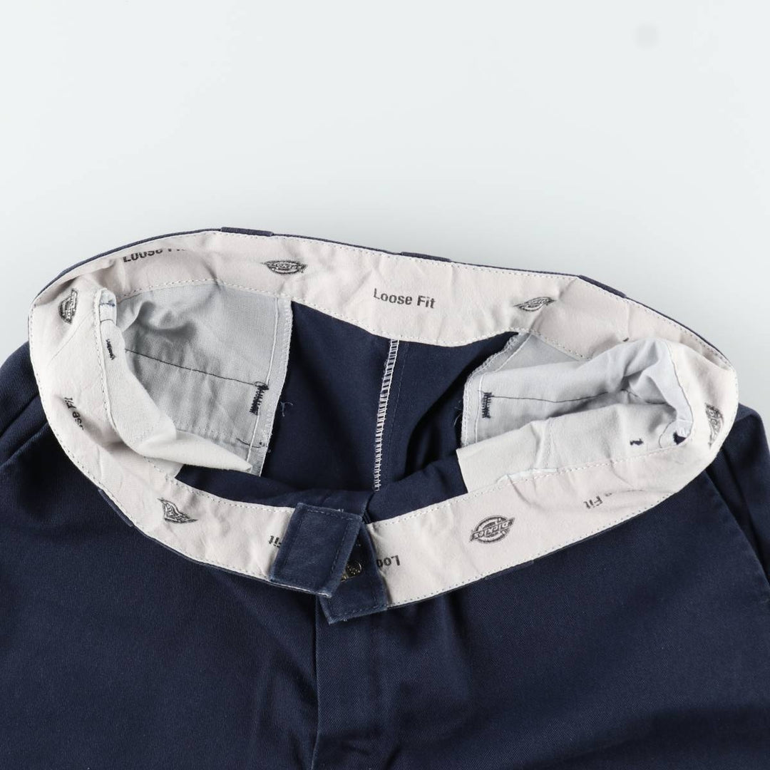 Dickies Loose Fit Work Shorts, Half Pants, Men's, W36 equivalent unclear navy blue type Vintage Second Hand