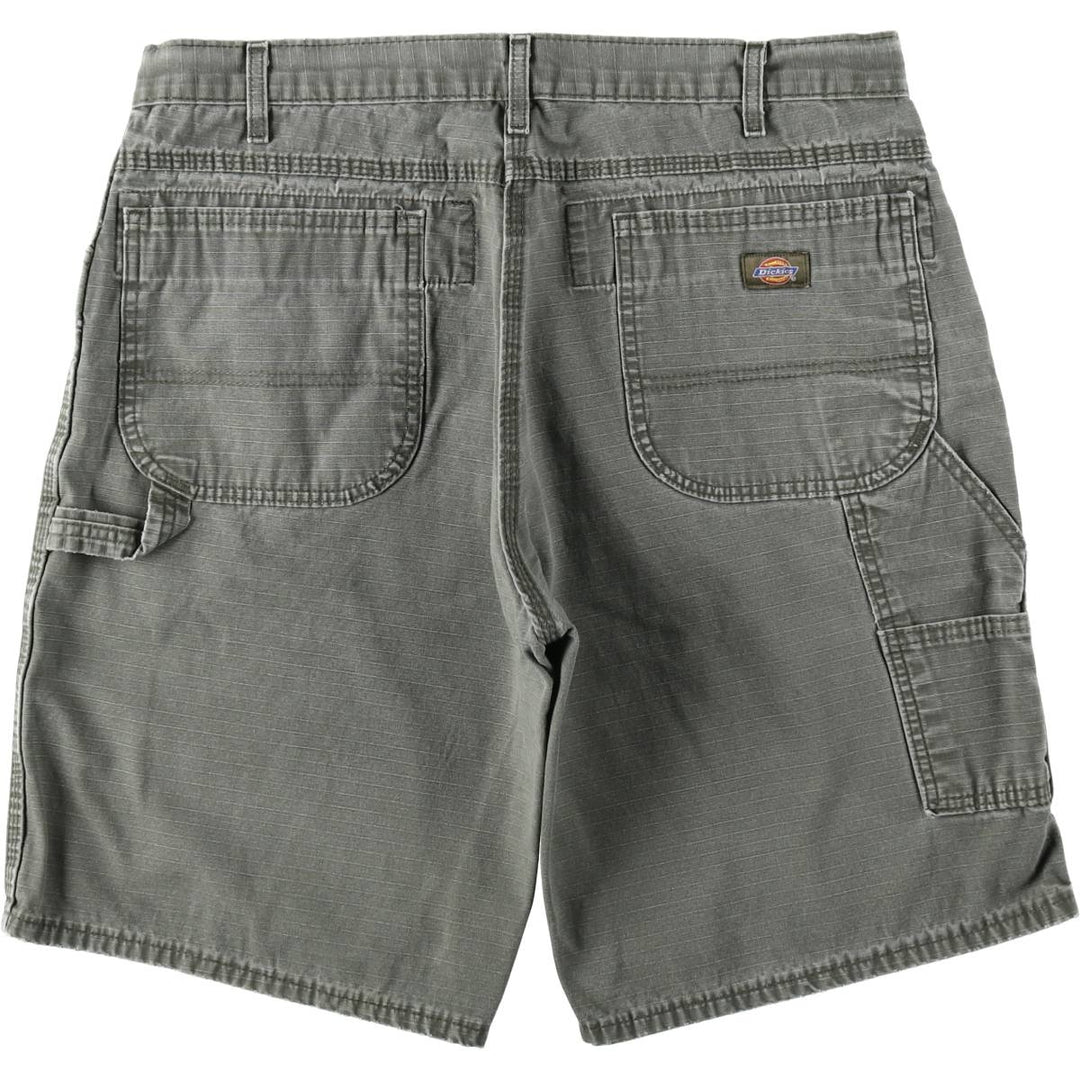2000'S Dickies Ripstop Painter Shorts (Men's W36 equivalent) cotton Khaki type Vintage Second Hand