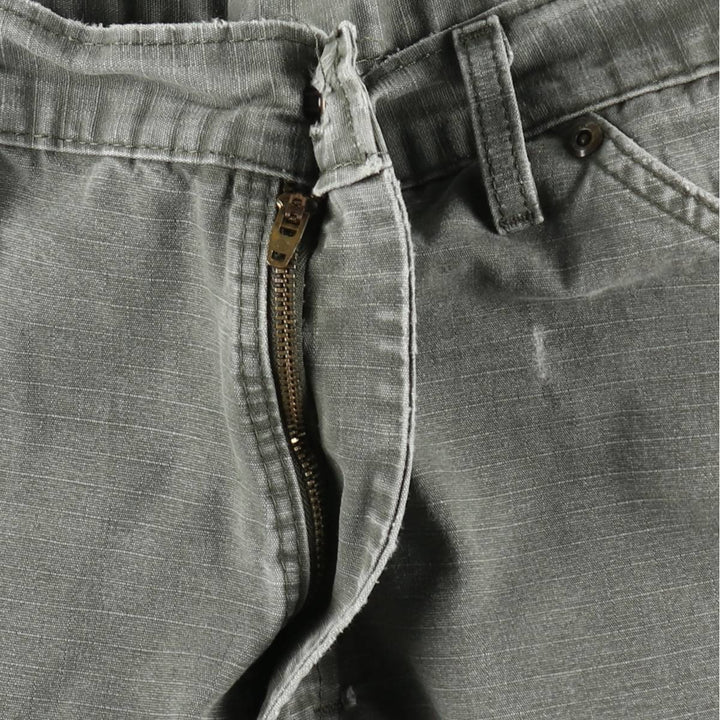 2000'S Dickies Ripstop Painter Shorts (Men's W36 equivalent) cotton Khaki type Vintage Second Hand