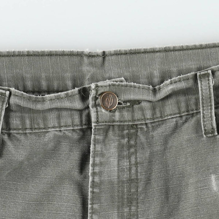 2000'S Dickies Ripstop Painter Shorts (Men's W36 equivalent) cotton Khaki type Vintage Second Hand