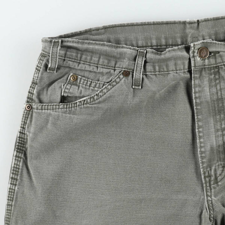 2000'S Dickies Ripstop Painter Shorts (Men's W36 equivalent) cotton Khaki type Vintage Second Hand