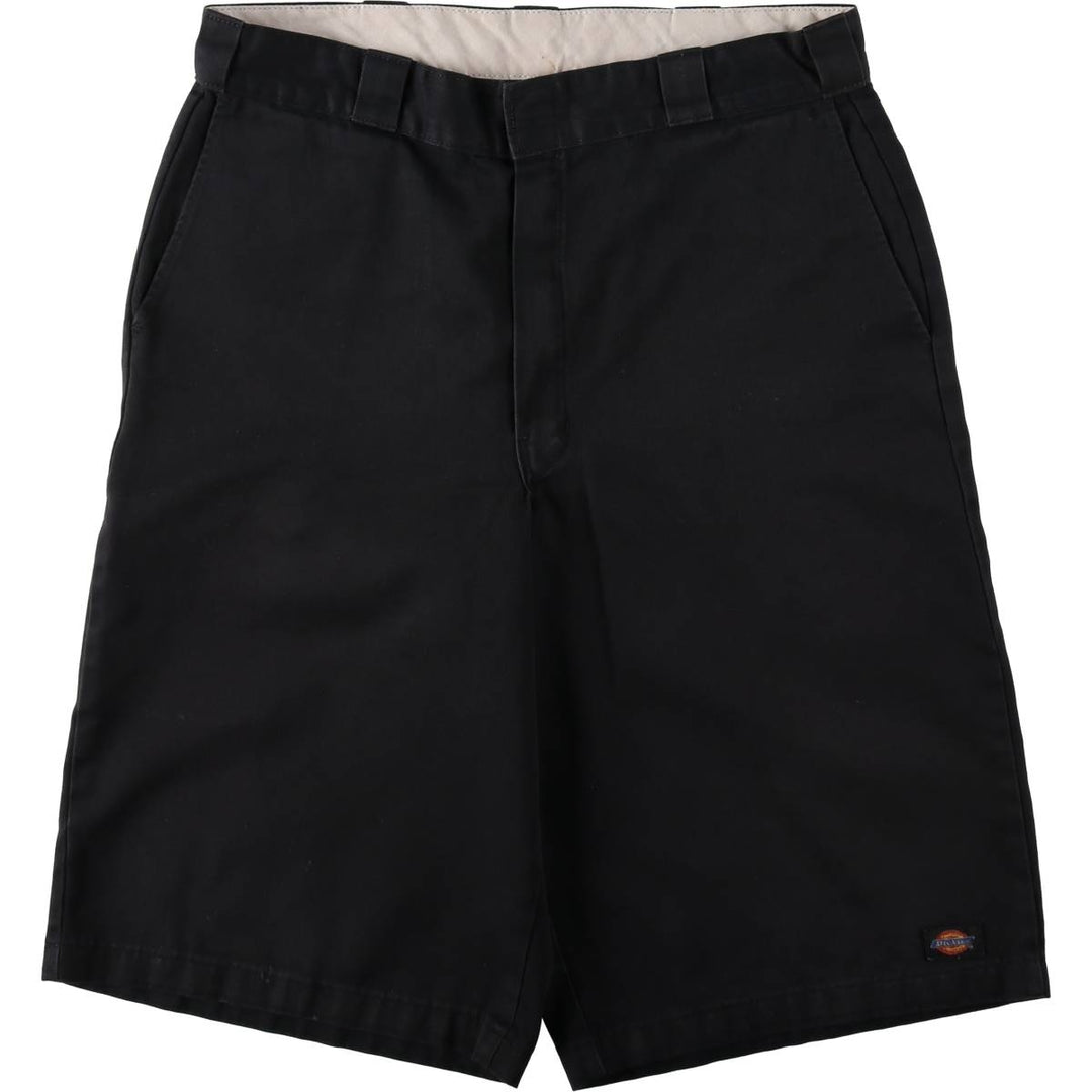 Dickies Work Shorts, Half Pants, Men's, W35 equivalent polyester black type Vintage Second Hand
