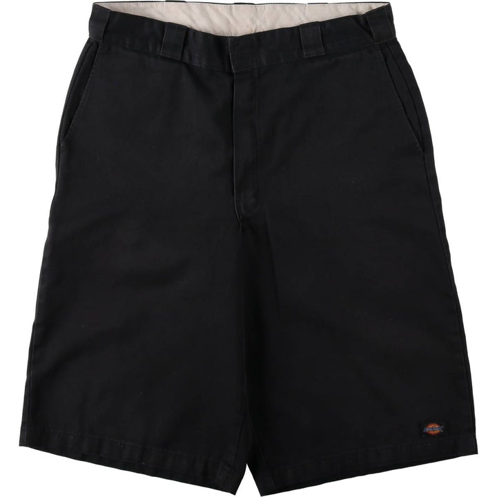 Dickies Work Shorts, Half Pants, Men's, W35 equivalent polyester black type Vintage Second Hand
