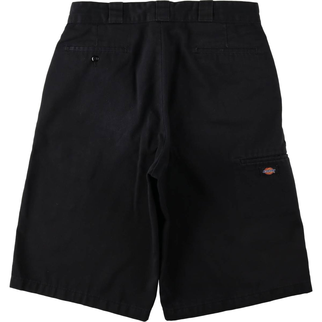 Dickies Work Shorts, Half Pants, Men's, W35 equivalent polyester black type Vintage Second Hand