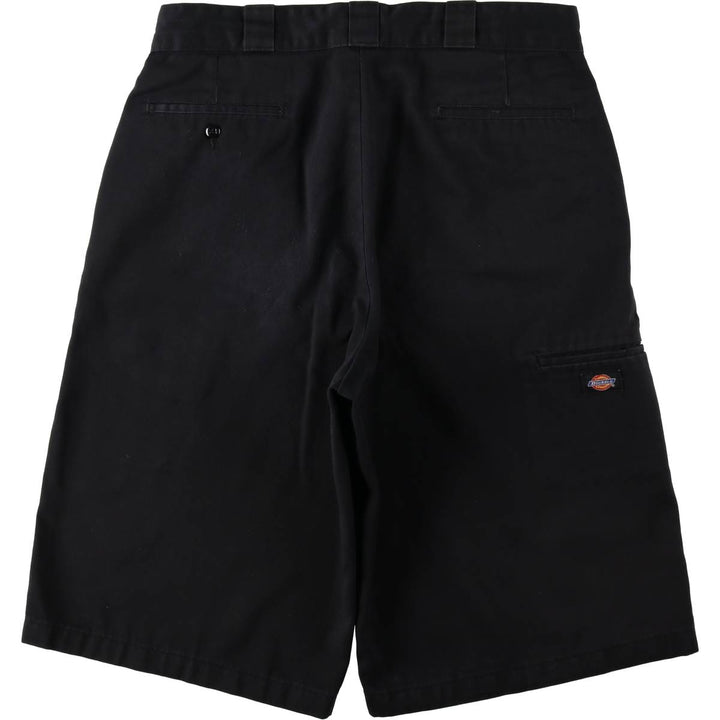 Dickies Work Shorts, Half Pants, Men's, W35 equivalent polyester black type Vintage Second Hand