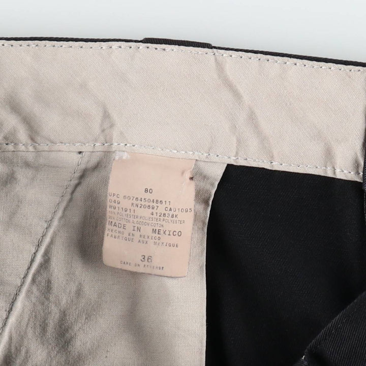 Dickies Work Shorts, Half Pants, Men's, W35 equivalent polyester black type Vintage Second Hand