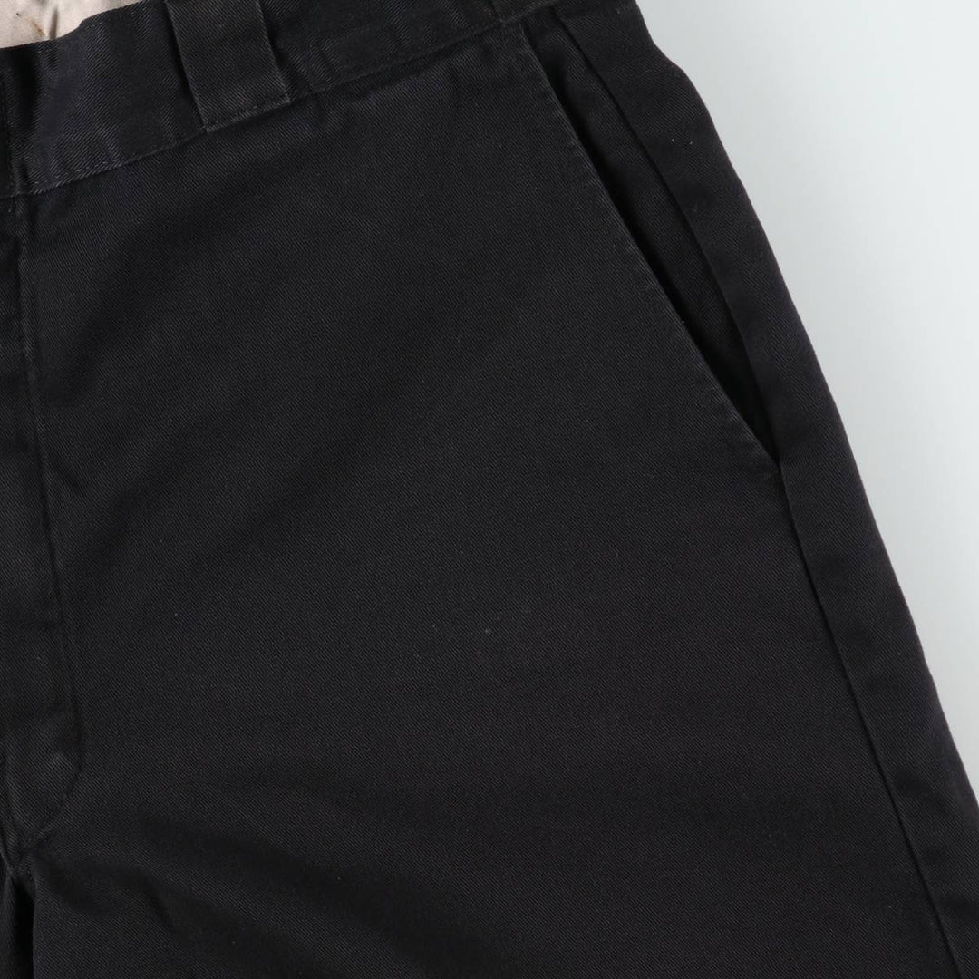 Dickies Work Shorts, Half Pants, Men's, W35 equivalent polyester black type Vintage Second Hand