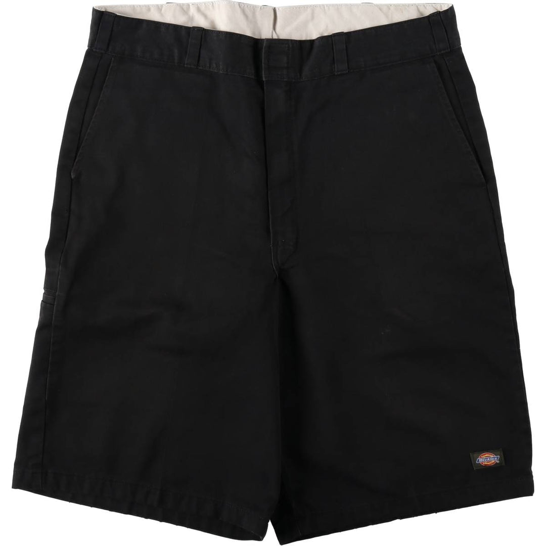 Dickies Work Shorts, Half Pants, Men's, W37 equivalent polyester black type Vintage Second Hand