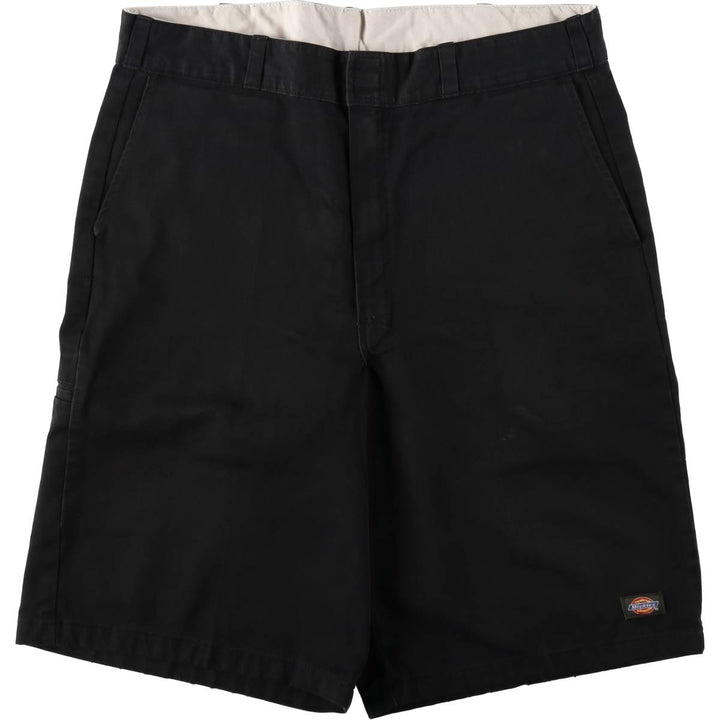 Dickies Work Shorts, Half Pants, Men's, W37 equivalent polyester black type Vintage Second Hand