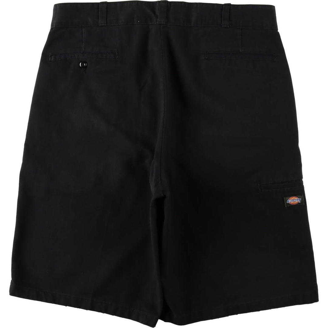 Dickies Work Shorts, Half Pants, Men's, W37 equivalent polyester black type Vintage Second Hand