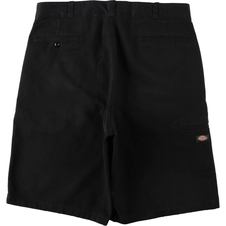 Dickies Work Shorts, Half Pants, Men's, W37 equivalent polyester black type Vintage Second Hand
