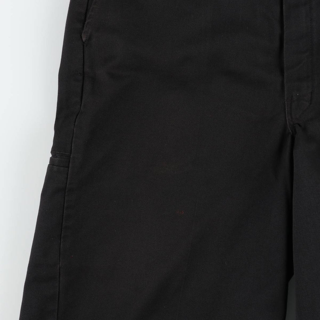 Dickies Work Shorts, Half Pants, Men's, W37 equivalent polyester black type Vintage Second Hand