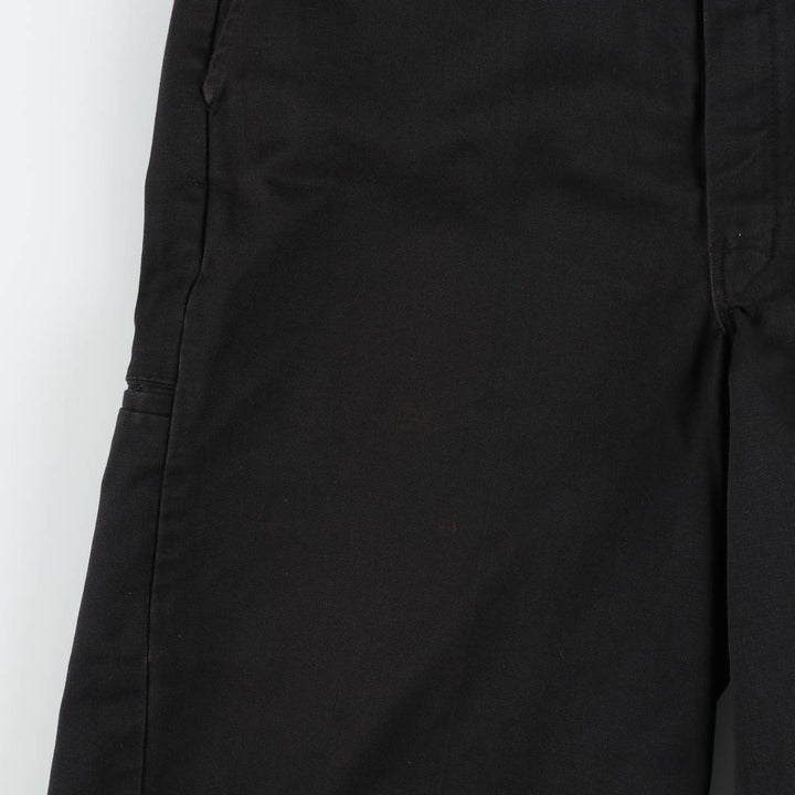 Dickies Work Shorts, Half Pants, Men's, W37 equivalent polyester black type Vintage Second Hand