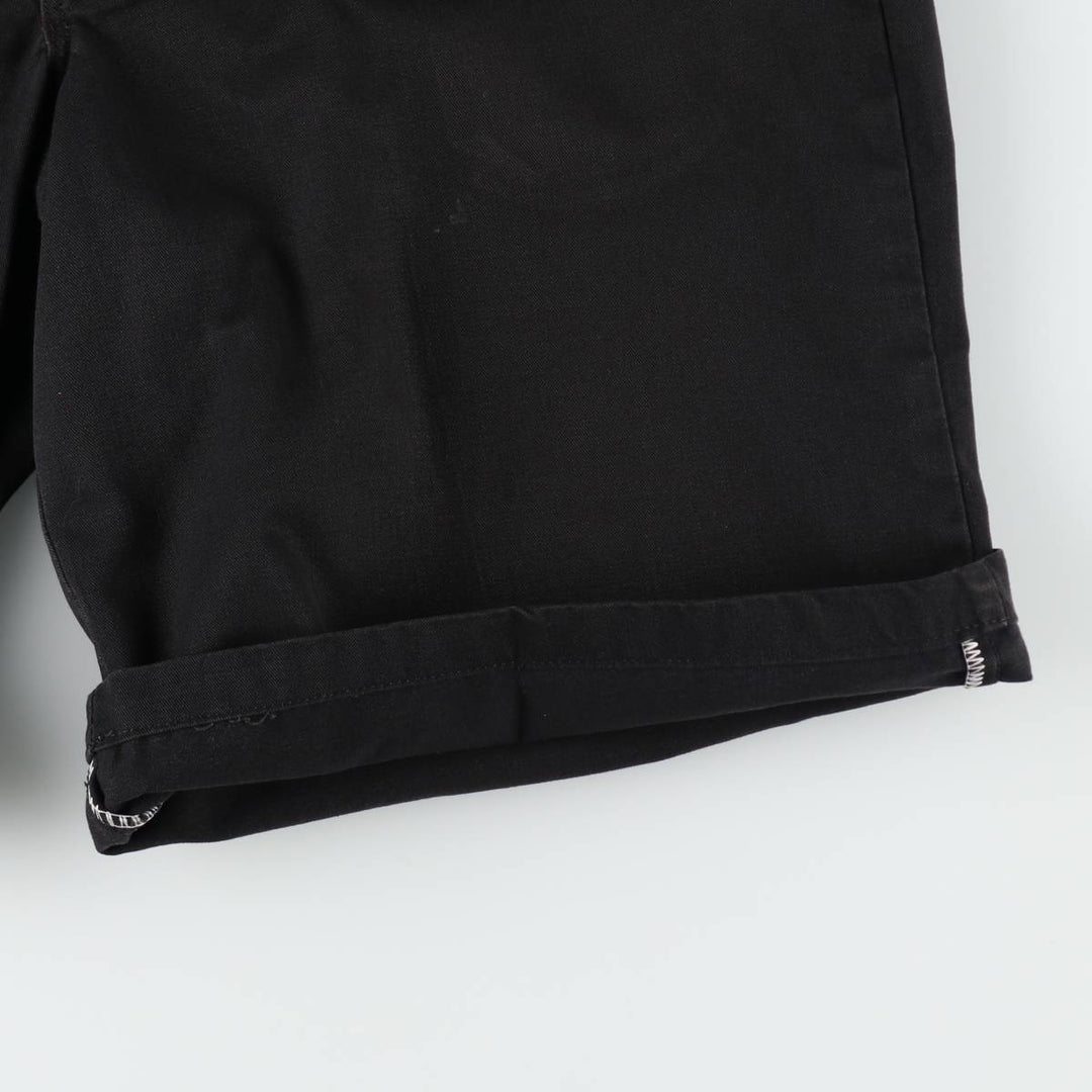 Dickies Work Shorts, Half Pants, Men's, W37 equivalent polyester black type Vintage Second Hand