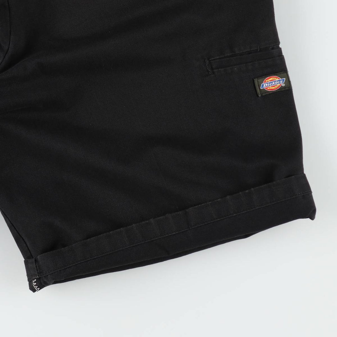 Dickies Work Shorts, Half Pants, Men's, W37 equivalent polyester black type Vintage Second Hand
