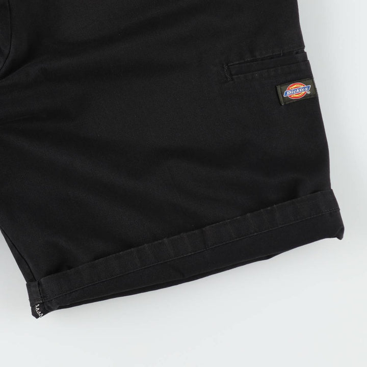 Dickies Work Shorts, Half Pants, Men's, W37 equivalent polyester black type Vintage Second Hand