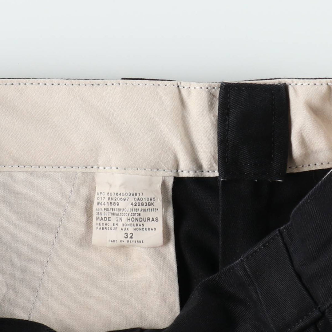 Dickies Work Shorts, Half Pants, Men's, W32 equivalent polyester black type Vintage Second Hand