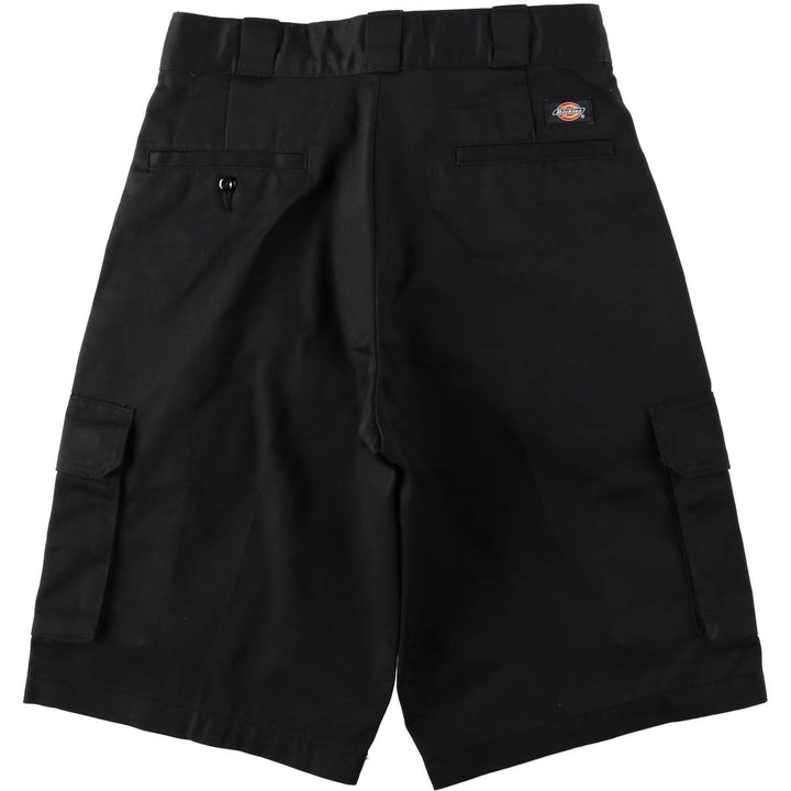 Dickies Loose Fit Cargo Shorts (Men's size W31 equivalent) polyester black type Vintage Second Hand
