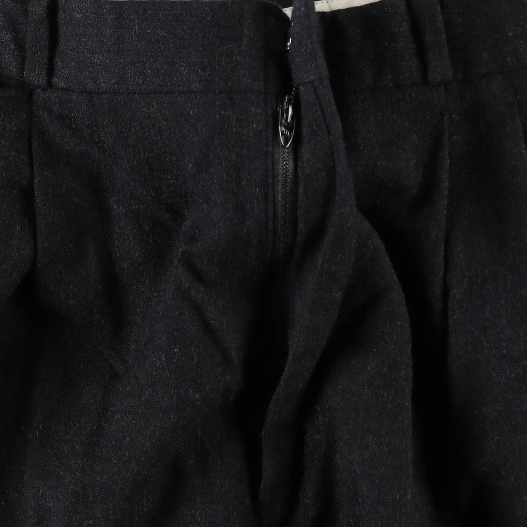 90'S JAYMAR Two-Pleat Slacks Pants, Men's W36 (approx.), Vintage wool black type Vintage Second Hand