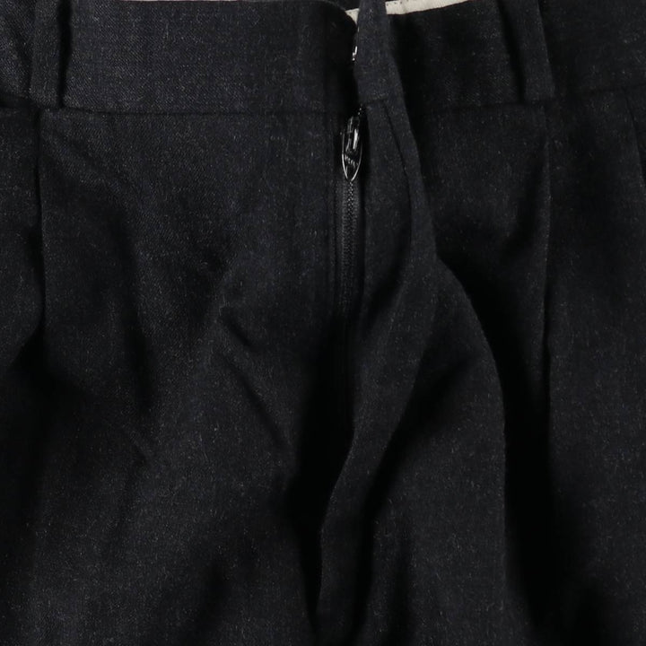 90'S JAYMAR Two-Pleat Slacks Pants, Men's W36 (approx.), Vintage wool black type Vintage Second Hand