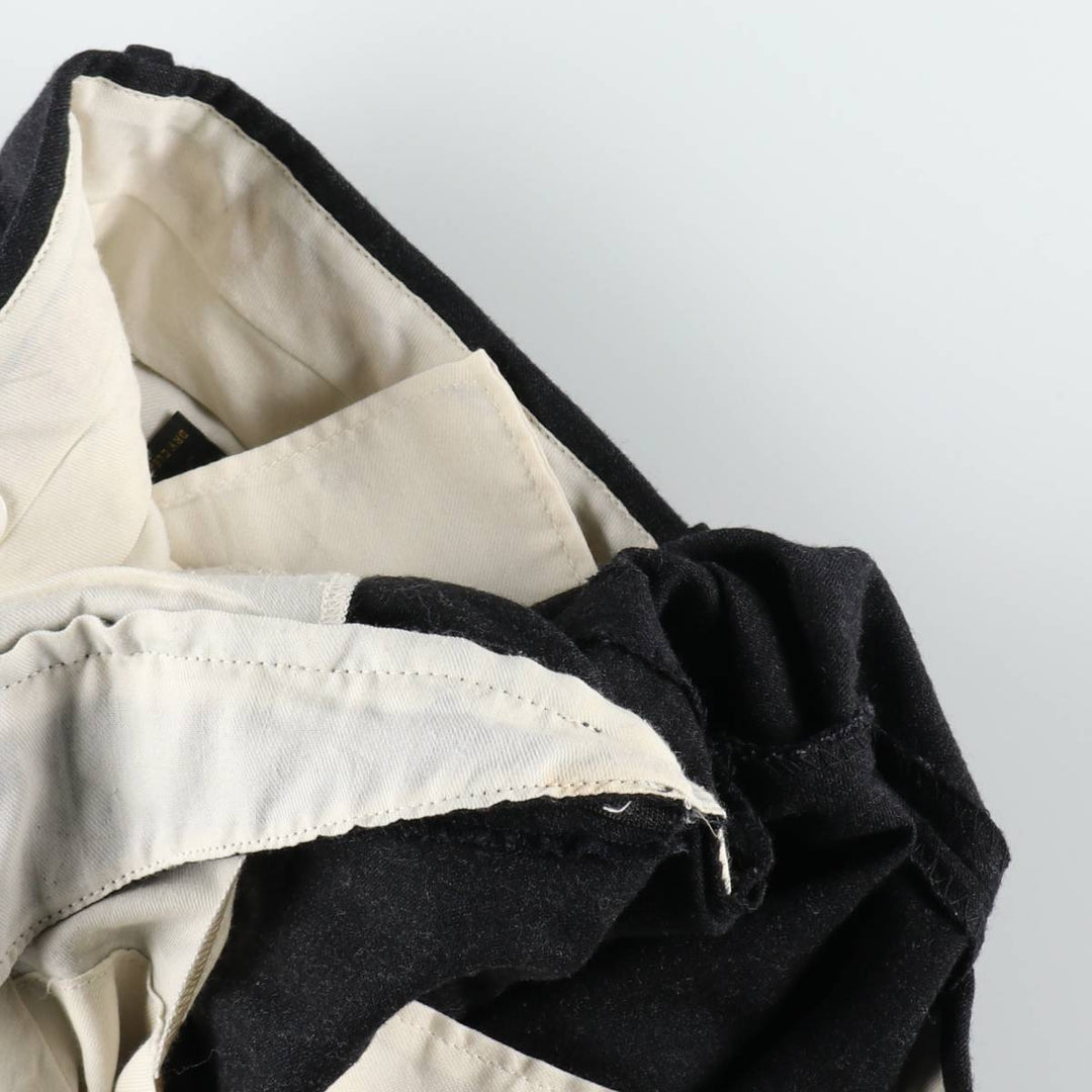 90'S JAYMAR Two-Pleat Slacks Pants, Men's W36 (approx.), Vintage wool black type Vintage Second Hand