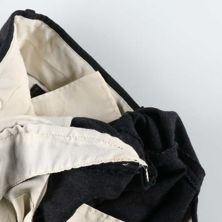90'S JAYMAR Two-Pleat Slacks Pants, Men's W36 (approx.), Vintage wool black type Vintage Second Hand