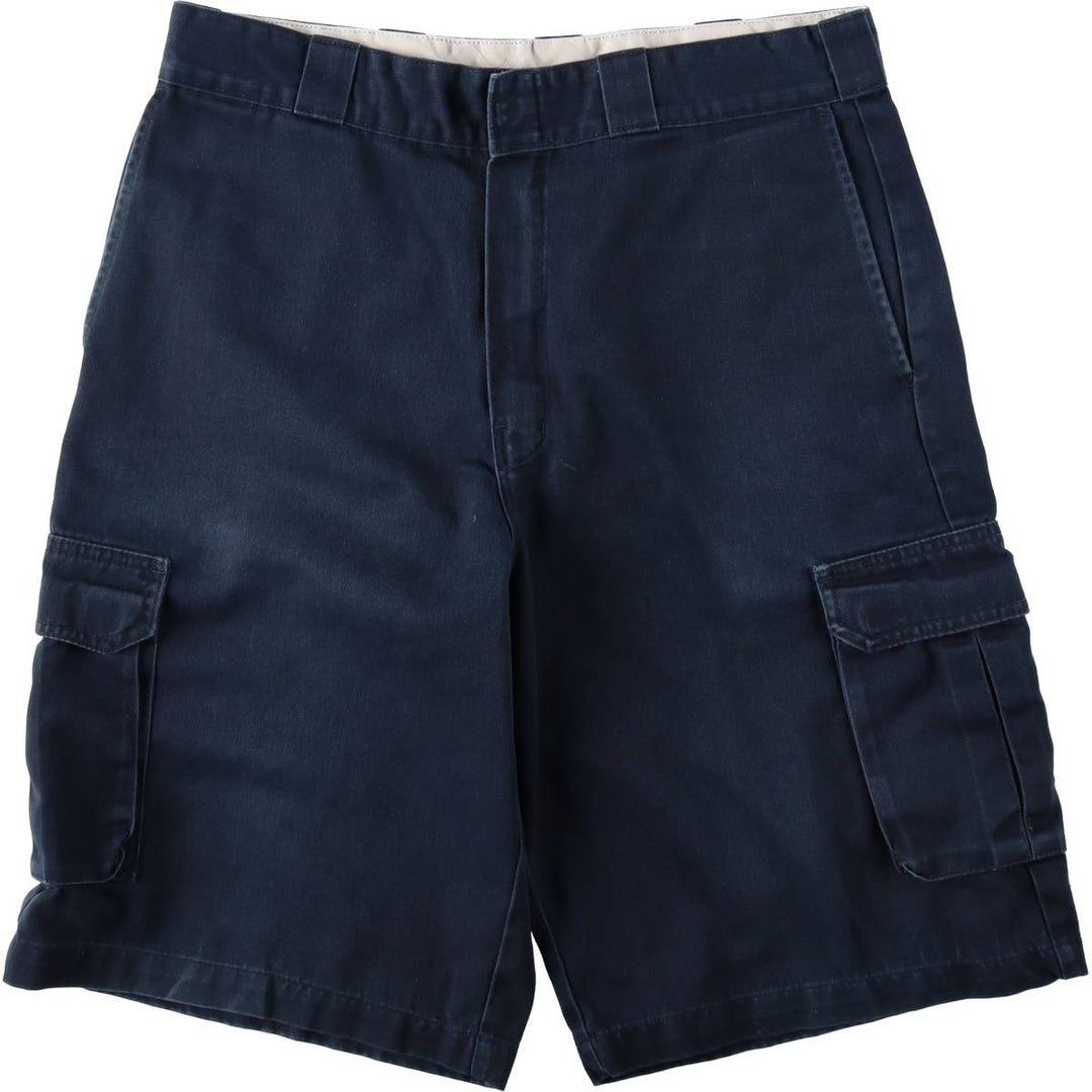 Dickies Loose Fit Cargo Shorts (Men's W35 equivalent) unclear navy blue type Vintage Second Hand