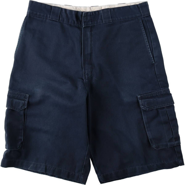 Dickies Loose Fit Cargo Shorts (Men's W35 equivalent) unclear navy blue type Vintage Second Hand