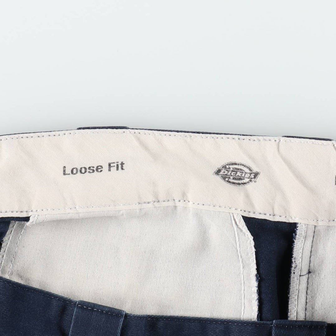 Dickies Loose Fit Cargo Shorts (Men's W35 equivalent) unclear navy blue type Vintage Second Hand