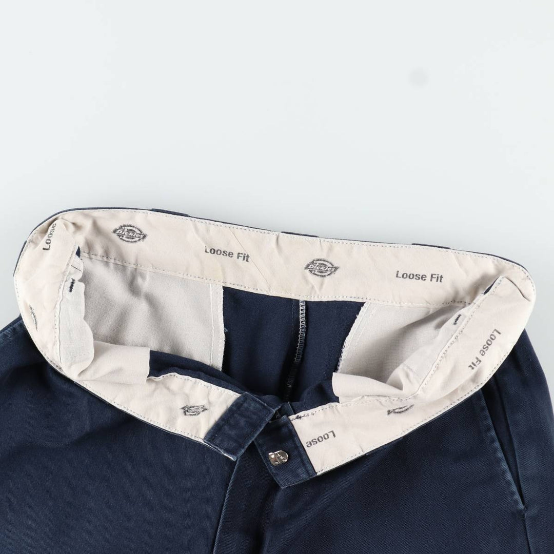 Dickies Loose Fit Cargo Shorts (Men's W35 equivalent) unclear navy blue type Vintage Second Hand