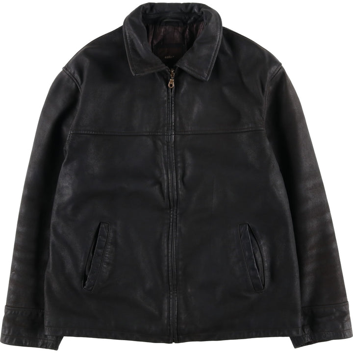 Celio Swing Top Type Leather Blouson, Men's Size M (approx.) genuine leather black type Vintage Second Hand